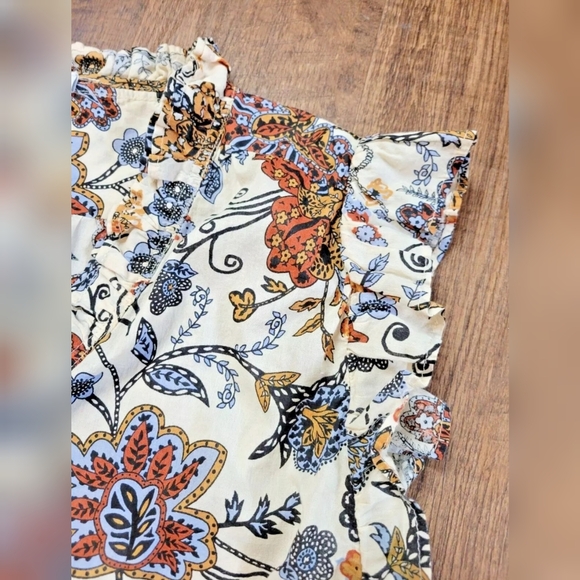 Elan paisley print ruffle detail blouse - Picture 5 of 10